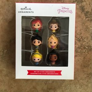Set of 6 Disney Princess Ornaments Hallmark